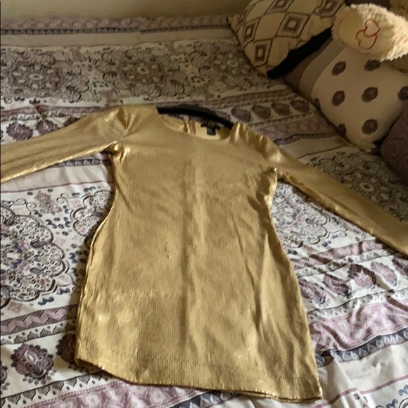 Gold mini dress - Picture 2 of 3
